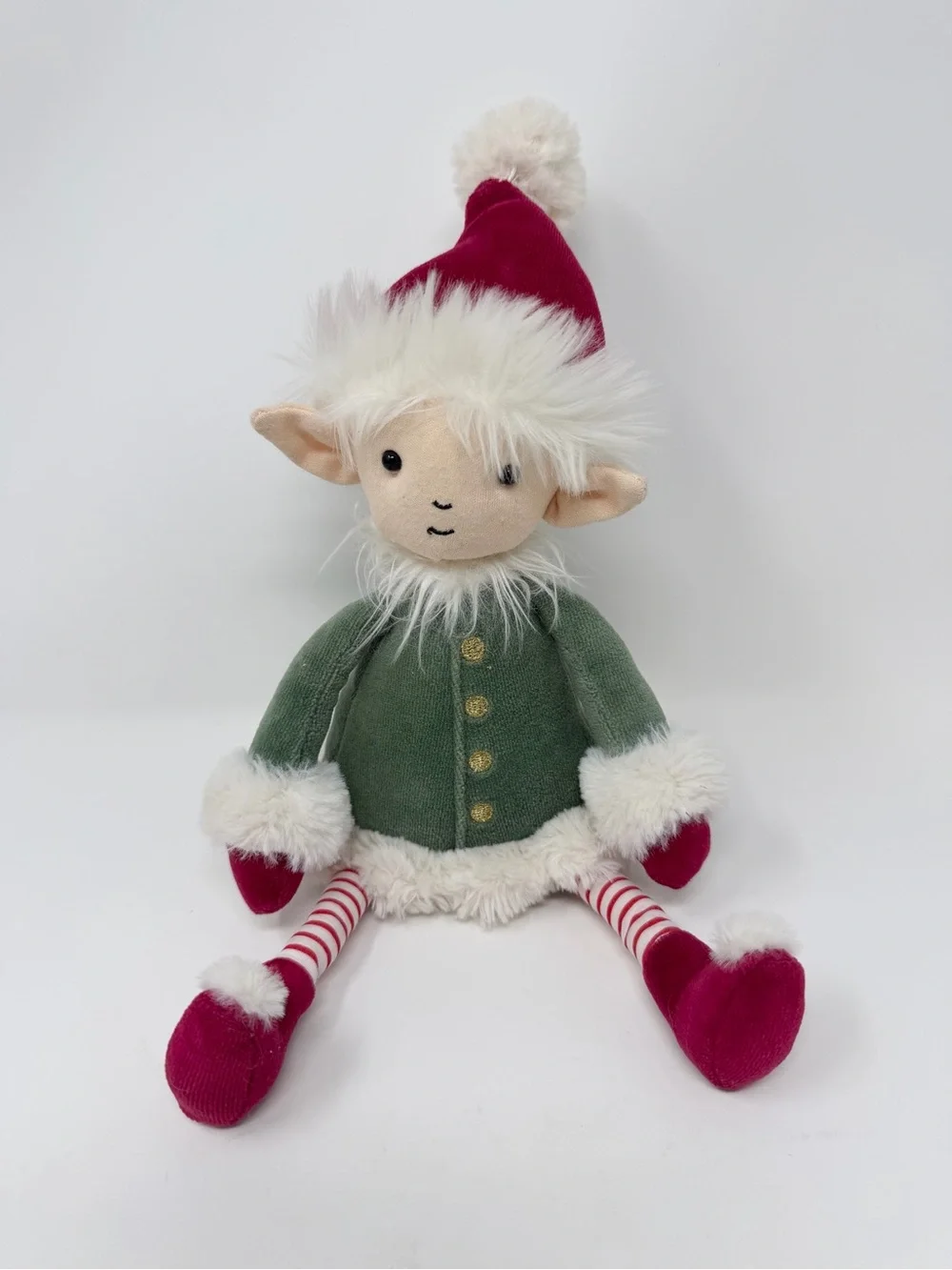 Jellycat Leffy Elf Plush Doll Holiday Collectible